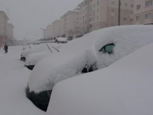 Van’da kar yağışı hayatı felç etti