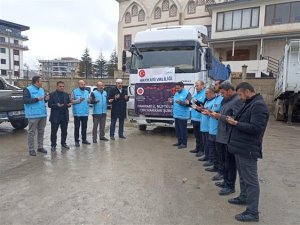 Yardım Tırı deprem bölgesine uğurlandı