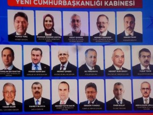 Cumhurbaşkanı Erdoğan yeni Kabine'yi açıkladı!