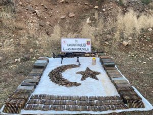 Hakkari'de çok sayıda mühimmat ele geçirildi