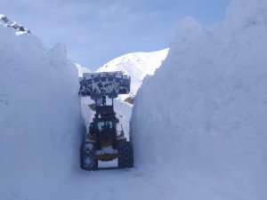 Hakkari'de 7 metre karla mücadele