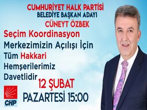 CHP Başkan adayı Özbek'ten açılışa davet