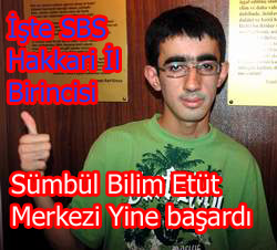 SBS DE HAKKARİ BİRİNCİSİ OLDU