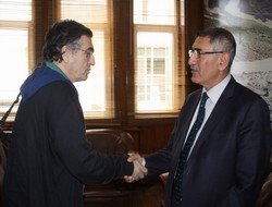 Yazar Hasan Cemal Başkan'ı ziyaret etti