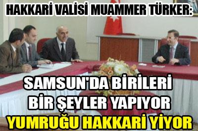 VALİ TÜRKER YUMRUĞU BİZ YEDİK