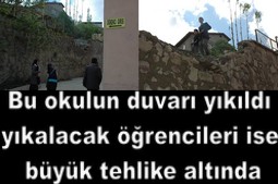 BU OKULUN ÖĞRENCİLERİ TEHLİKE ALTINDA