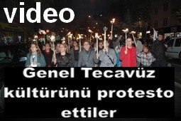 KADINLARDAN TECAVÜZ PROTESTOSU