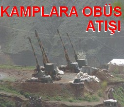 ÇELİ`DE PKK KAMPLARINA OBÜS ATIŞI