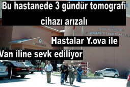 TOMOGRAFİ CİHAZI YİNE ARIZALANDI