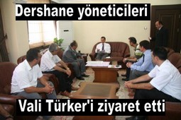 VALİ TÜRKER`E TEŞEKKÜR ZİYARETİ....