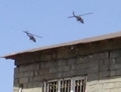 Yüksekova'nın Güldağı köyüne helikopterli baskın