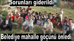 MAHALLE GÖÇÜNÜ BELEDİYE ÖNLEDİ...