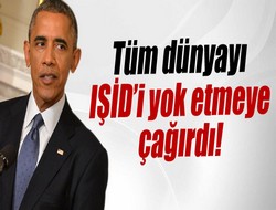 Obama IŞİD’i yok etmeye çağırdı