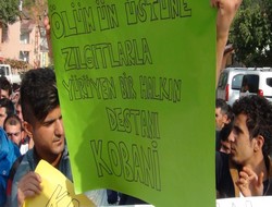 Çukurca'da IŞİD saldırıları protestosu