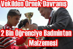 VEKİL 2 BİN ÖĞRENCİYİ SEVİNDİRDİ