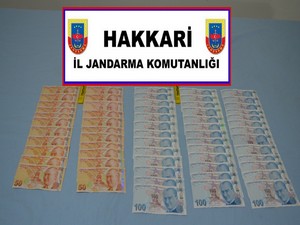 Şemdinli'de 5 bin TL sahte para yakalandı