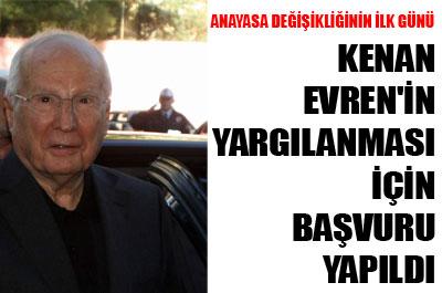 Kenan Evren'nin yargılanması için düğmeye basıldı