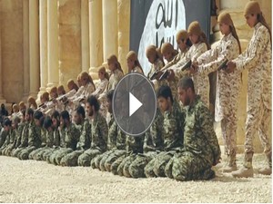 IŞİD 25 Suriye askerini infaz etti, tiyatro gibi izlettirdi