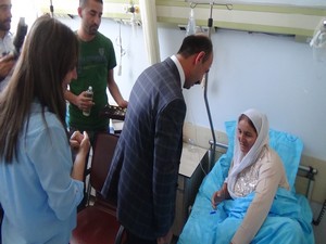 HDP'lilerden hasta ziyareti