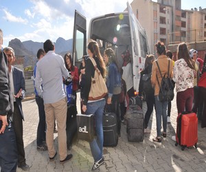 Hakkarili öğrenciler Portekiz’e uğurlandı