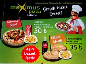 Maximus Pizza'da indirimler sürüyor!