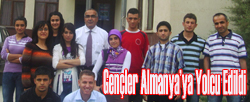 GENÇLER ALMANYA YA YOLCU EDİLDİ