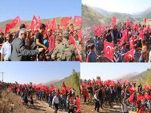 Şemdinli'de 'kohrolsun PKK' sloganları!