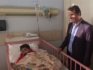Başkan Tekin'den hastaları ziyaret