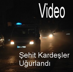 ŞEHİT KARDEŞLER UĞURLANDI