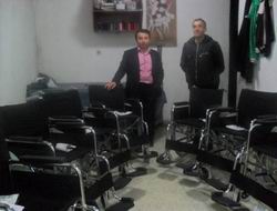 140 tekerlekli sandalye dağıttılar