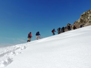 Abdurrezzak dağına kış tırmanışı yapıldı