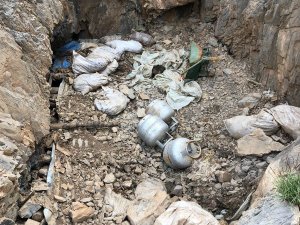 PKK sığınağında tonlarca malzeme ele geçirildi