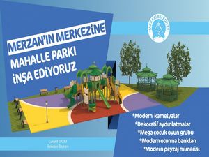 Mezran merkezine mahalle parkı inşa ediliyor