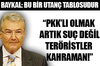 BAYKAL:TERÖRİST KAHRAMAN OLDU