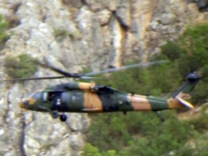 Faraşin Yaylası’nda yoğun helikopter hareketliliği
