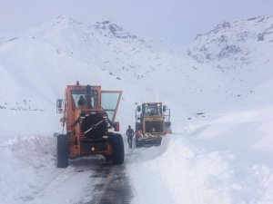 90 yerleşim yerinde karla mücadele sürüyor
