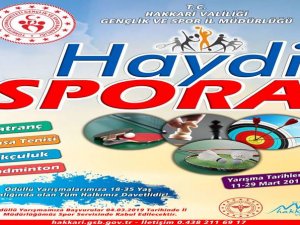Hakkari'de 4 branşta spor yarışması düzenleyecek