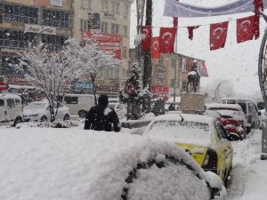 Lapa Lapa kar yağışı, yerini sisli havaya bıraktı