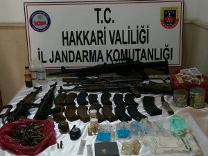 Hakkari il genelinde mühimmat ele geçirildi