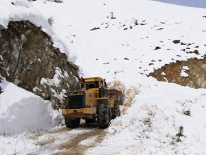 Karayolları ekipleri çığ ve selle mücadele ediyor