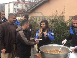 Sınır'da şehit polisler için mevlid-i şerif okutuldu