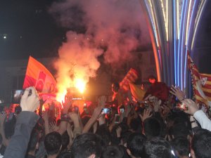 Hakkari’de şampiyon Galatasaray coşkusu