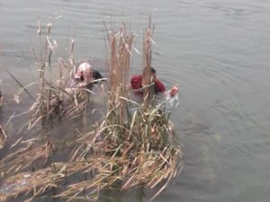 Fırat Nehri'ne atlayan kızı vatandaşlar kurtardı