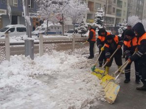 Hakkari belediyesi ilk karla mücadelesine başladı