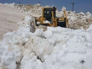Yüksekova'da mayıs ayında karla mücadele