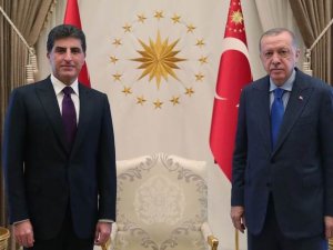 Barzani Cumhurbaşkanı Erdoğan ile görüştü