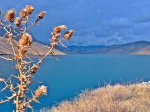 Dilimli Barajı'nda sonbahar güzelliği büyülüyor