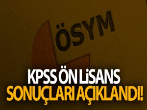 KPSS Ön Lisans sonuçları açıklandı!