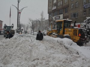 Hakkari belediyesi karla mücadele başlattı
