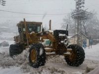 Çukurca'da yoğun kar yağışı